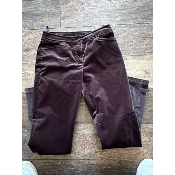 EILEEN FISHER Brown Velvet Pants Size XS - Picture 6 of 11